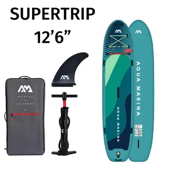 Aqua Marina felfújható családi SUP iSUP SUPER TRIP 12'6", BT-24ST01, kék, 381 x 86 x 15 cm