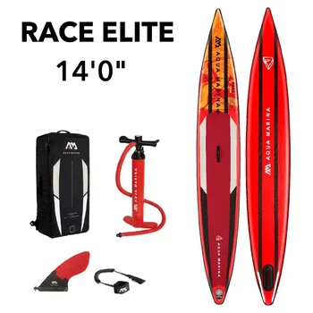 Aqua Marina RACE ELITE 14’0” felfújható SUP, BT-22RE, piros, 427 x 63,5 x 15 cm