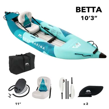 Aqua Marina BETTA 312 felf&uacute;jhat&oacute; kajak 10'3", k&eacute;k, 312 x 80 cm, 1 szem&eacute;lyes, BE-312